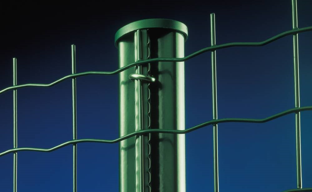 Poste Cremalheira Plastificado Verde