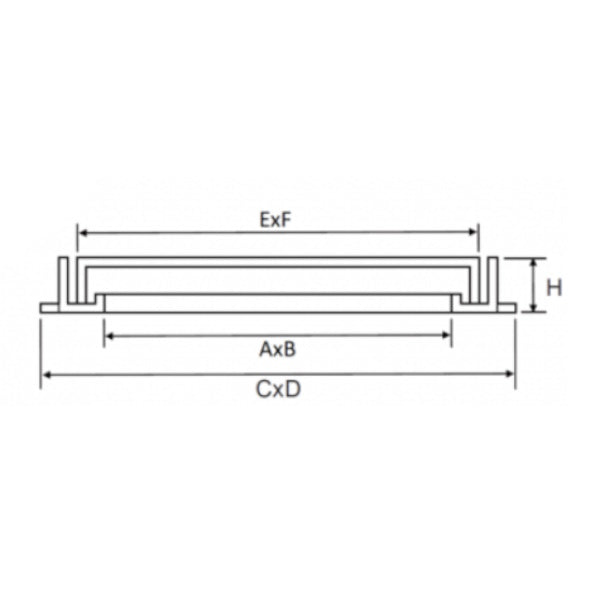 Grelha sumidouro quadrada plana I-Basic D400 - ACO