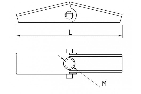 Braço arpão mola - suspensão de teto oco - 100 unidades