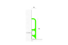 Perfil Rodapé PVC Line 8603