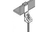 Clip vertical para varão suspensões de tetos - 100 uni.