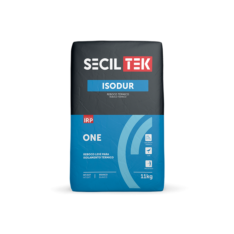 Isodur One - Reboco térmico - 38 litros / 11 kg - SECIL