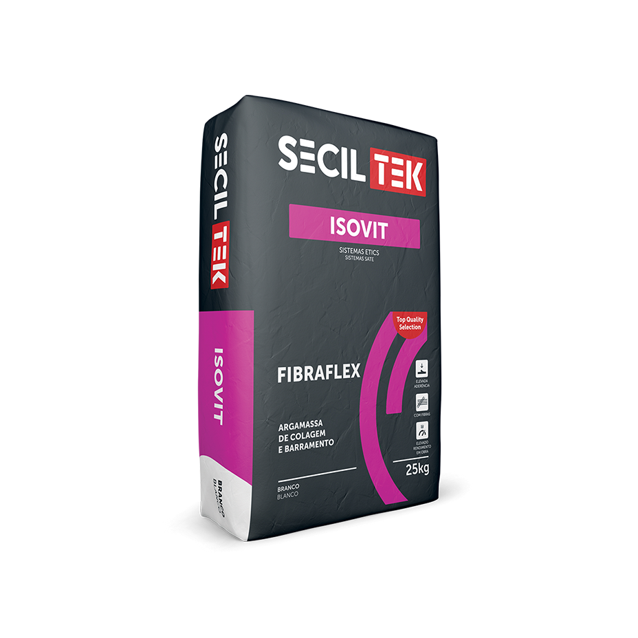 Isovit FibraFlex - Argamassa fibra-reforçada - 25kg - SECIL