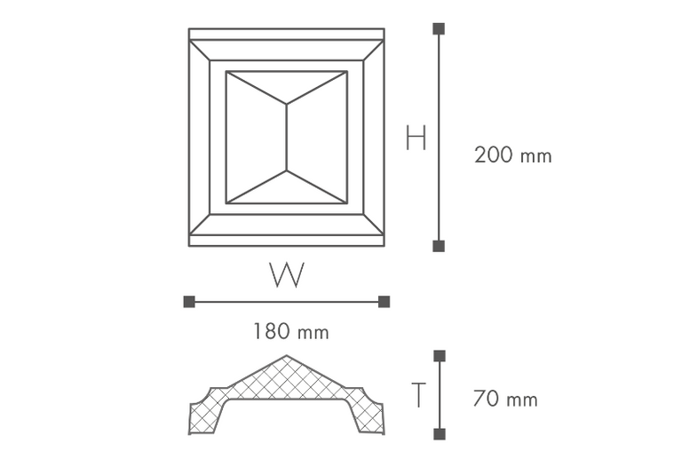 Domostyl CA11 light - 200x180mm