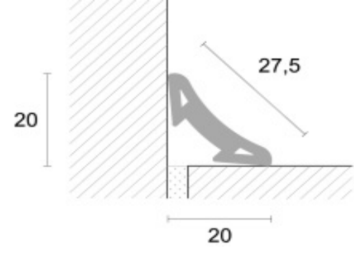 Perfil Côncavo PVC