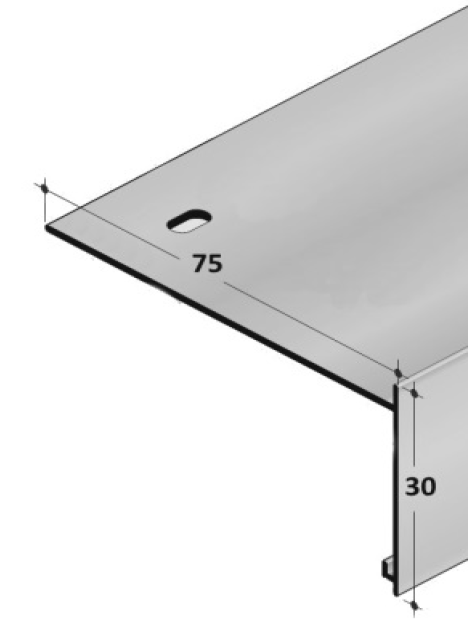 Perfil Remate Telas de Impermeabilização - Riveco