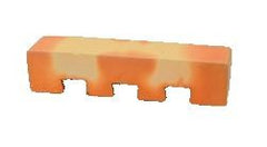 Tijolo dentado reto - 22x5x5 cm