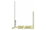 Perfil arranque em pvc para isolamento térmico