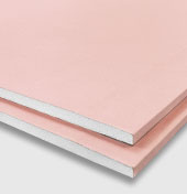 Placa de gesso Gyptec rosa (corta-fogo)