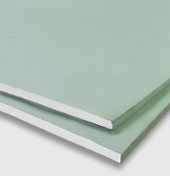 Placa de gesso Gyptec verde (hidrofugada)