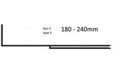 Perfil arranque em pvc para isolamento térmico