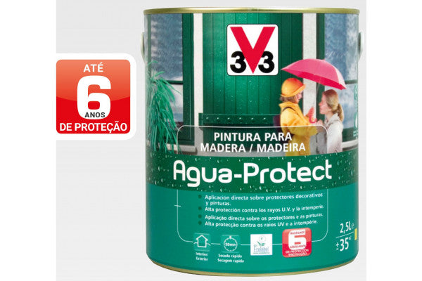 Tinta para madeira agua protect - V33
