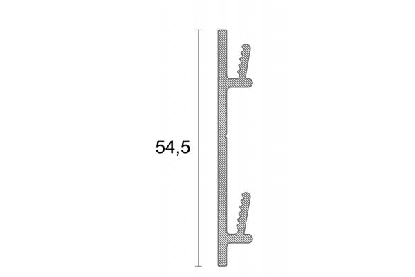 Suporte para Perfil Prata 95 + 98 + 97/7