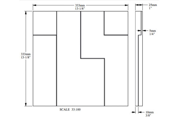 Revestimento 3D - W102 Cubi - ORAC