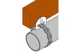 Suporte vertical para cinta para suspensão teto - 500 uni.